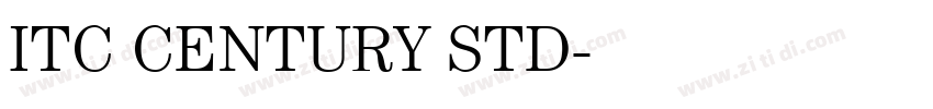 ITC CENTURY STD字体转换 ITC CENTURY STD字体转换